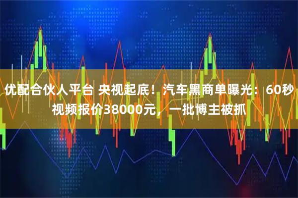 优配合伙人平台 央视起底！汽车黑商单曝光：60秒视频报价38000元，一批博主被抓