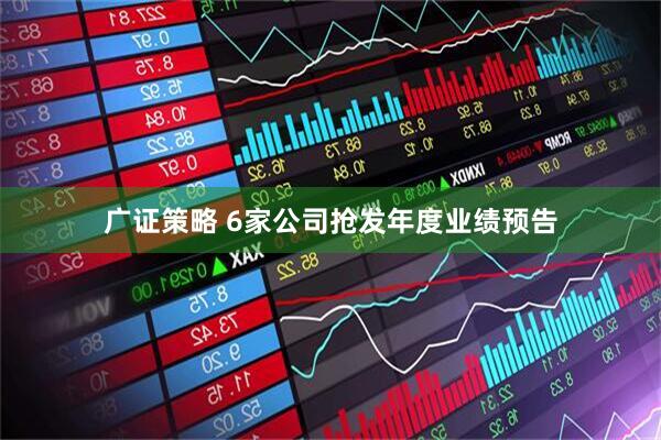 广证策略 6家公司抢发年度业绩预告